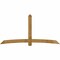 Ekena Millwork Bellingham Rough Sawn Timber Gable Bracket, Western Red Cedar, 108"W x 54"H x 6"D x 6"F, 12/12 Pitch GBW108X54X0606BEL00RWR - alternate 1